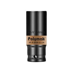 1/2" SQUARE DRIVE DEEP IMPACT HEX.SOCKETS - BLACK